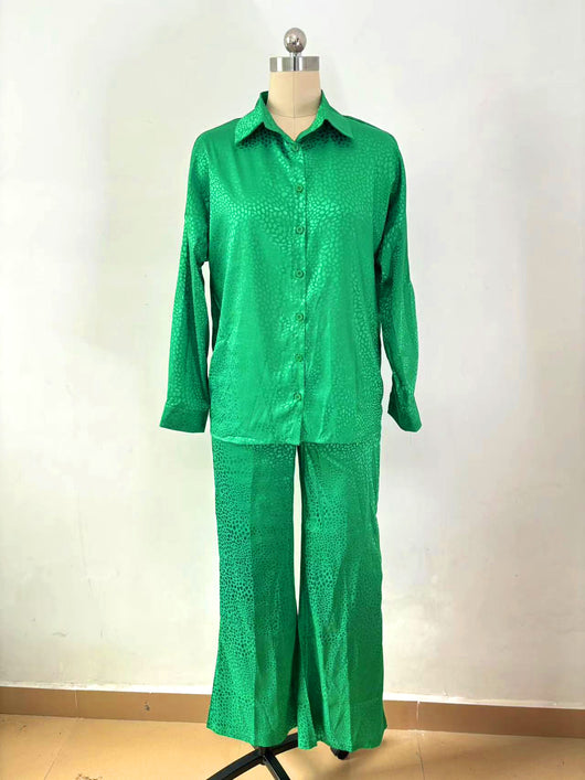 Conjunto de Dos Piezas Mujer con Camisa Estampado Leopardo y Pantalón - Image 21