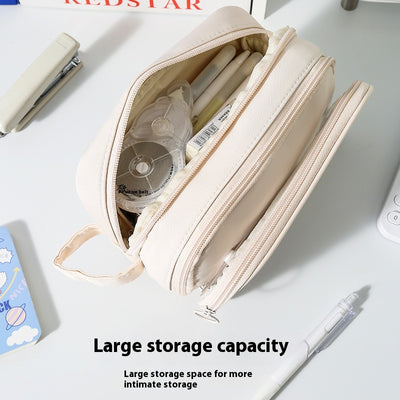 Estuche Transparente Estilo INS Serie Leche Salada - Gran Capacidad Impermeable - Image 3
