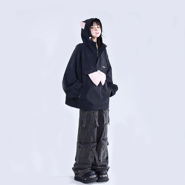 Pantalones Vaqueros de Trabajo con Múltiples Bolsillos para Mujer