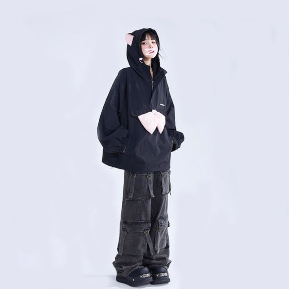 Pantalones Vaqueros de Trabajo con Múltiples Bolsillos para Mujer