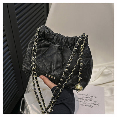 Bolsa Mensajera de Cadena Rombo Elegante para Viajero - Image 30