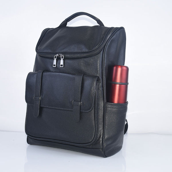 Mochila de Viaje de Cuero Genuino Gran Capacidad Versátil y Duradera