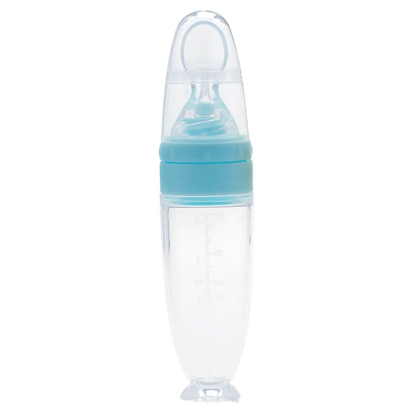 Cuchara de Silicona con Ventosa para Papillas de Bebé