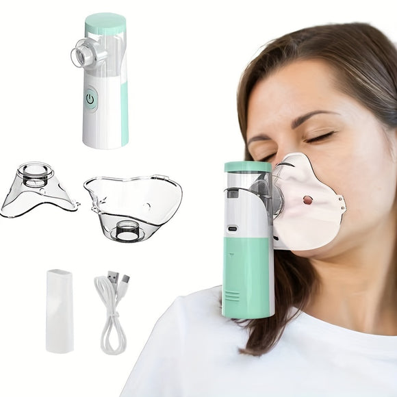 Inhalador Portátil de Malla Ultrasónica con Vapor Frío