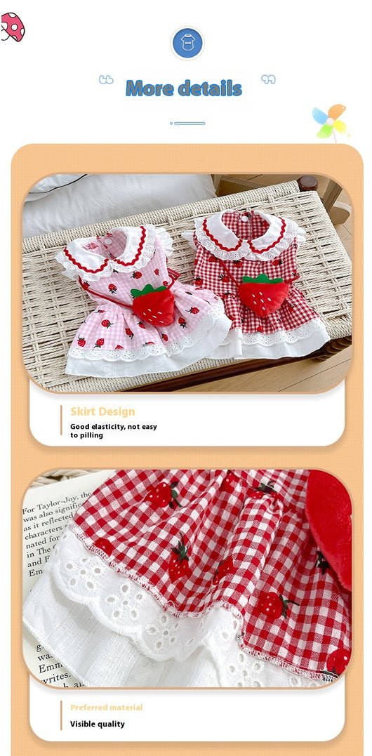 Vestido Fresa para Mascotas - Ropa Adorable para Perros - Image 13