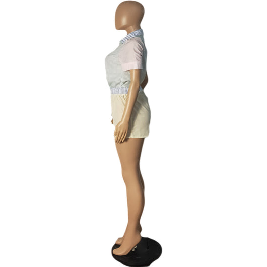 Conjunto Ejecutivo Femenino con Costuras a Rayas - Image 9