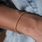 Pulsera Dorada Brillante Verano 2024 para Mujer