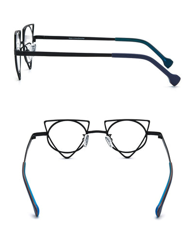 Gafas Graduadas Cat-eye Titanio Ultraligero con Lentes de Color - Image 17