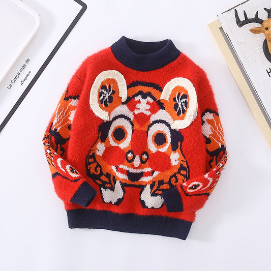 Suéter Infantil con Estampa de Tigre - Pullover Cómodo para Niños - Image 2