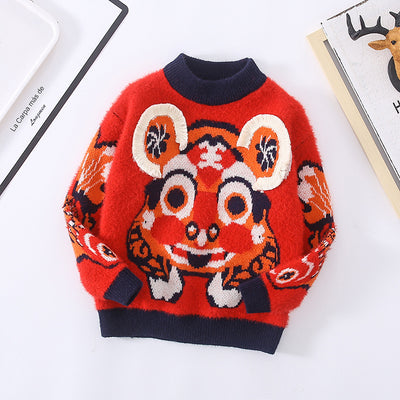 Suéter Infantil con Estampa de Tigre - Pullover Cómodo para Niños - Image 2
