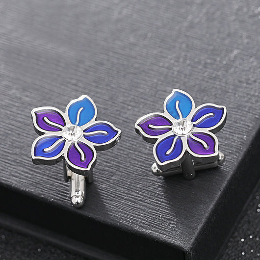 Gemelos Floral Francés Elegante para Hombre - Image 11