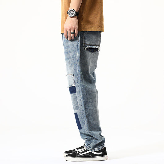 Pantalones Vaqueros Rotos Estilo Retro Americano para Niños - Image 15