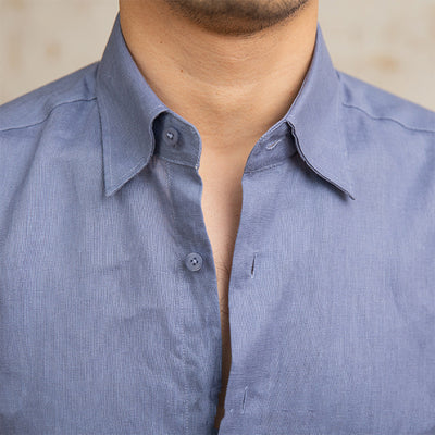 Camisa de Lino Manga Larga Delgada - Image 5