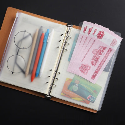 Bolsa Organizadora Transparente con Cierre para Cuadernos A5/A6 y Tarjetas - Image 3
