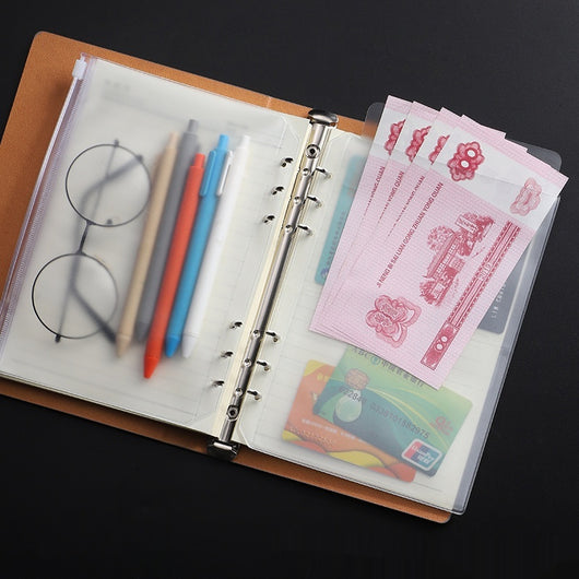 Bolsa Organizadora Transparente con Cierre para Cuadernos A5/A6 y Tarjetas - Image 3