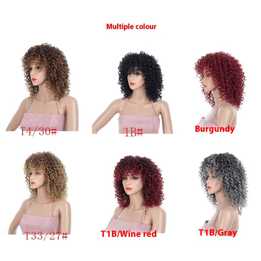 Peluca Afro Multicolor con Rizos Pequeños - Image 13