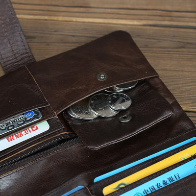 Cartera de Cuero Genuino para Mujer con Múltiples Compartimentos - Image 4