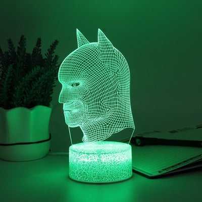 Lámpara Nocturna 3D LED con Efecto Estéreo Cabeza de Bate - Image 9