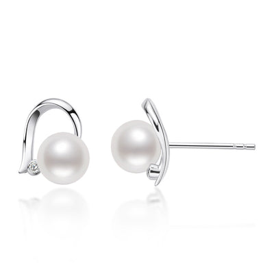 Aretes Geométricos Retro Gota Blanca - Diseño Minimalista - Image 9