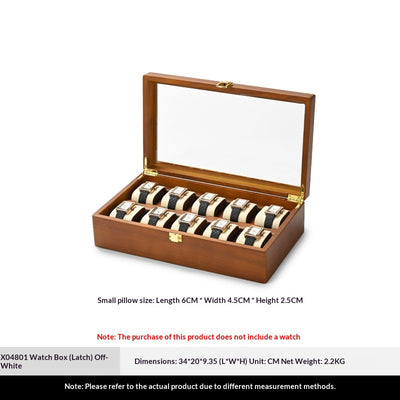 Estuche de Madera Maciza para Coleccionar y Exhibir Relojes de Pulsera - Image 3