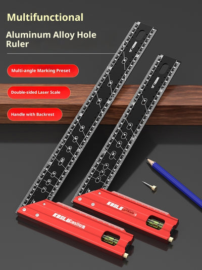 Escuadra de Aluminio Reforzado con Múltiples Ángulos para Carpintería Profesional - Image 2