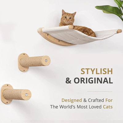 Nido Mural de Madera para Gatos