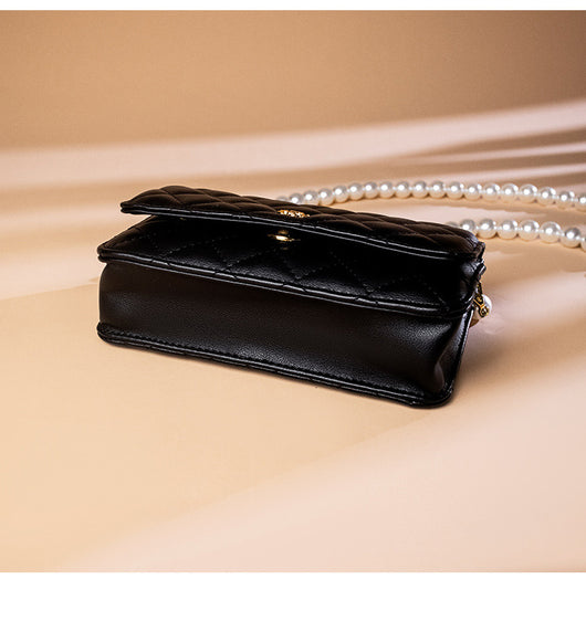 Bolso de Cadena Diamante Estilo Perfume en Cuero Pequeño - Image 19