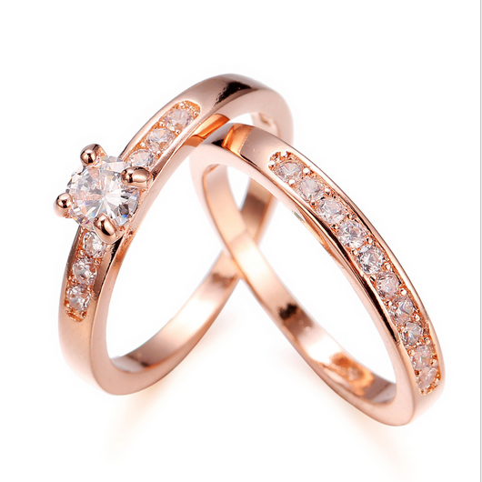 Anillo de Oro Rosado con Diamantes - Image 9