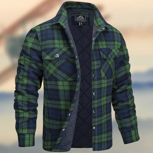 Chaqueta Camisa Hombre Cuadros Gruesos Solapas Largas - Image 11