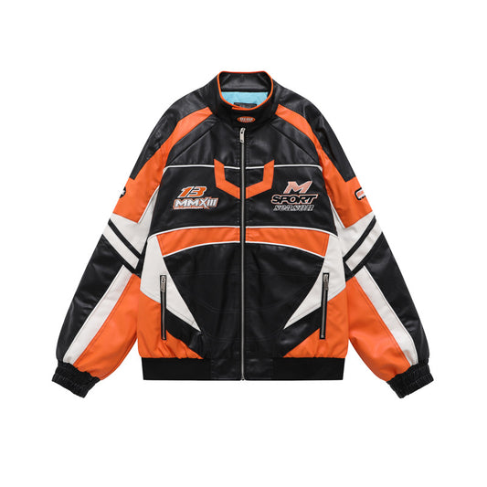 Chaqueta Personalizada con Cuello Alto y Cierre de Cremallera