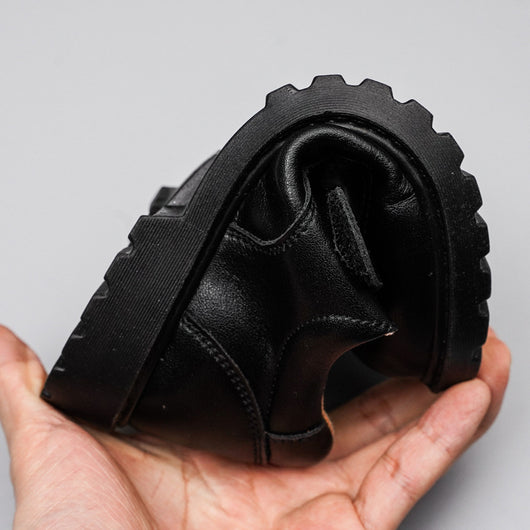 Zapatos Escolares Niño Cuero Negro Estilo Británico Premium - Image 10