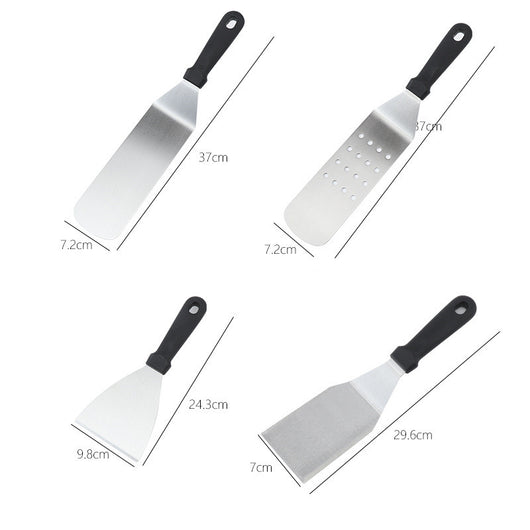 Set Completo de Herramientas BBQ en Acero Inoxidable - Pala para Asar Portátil - Image 3