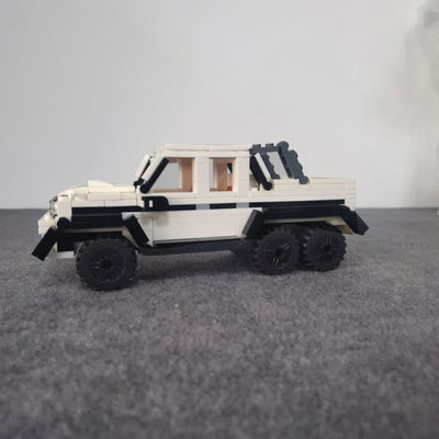 Camioneta Pickup 4x4 MOC Bloques de Construcción Educativos de Partículas Pequeñas - Image 10