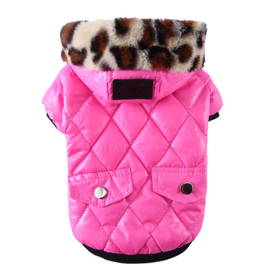 Abrigo para Perros Otoño-Invierno con Cuello de Piel - Ropa Térmica Importada - Image 18