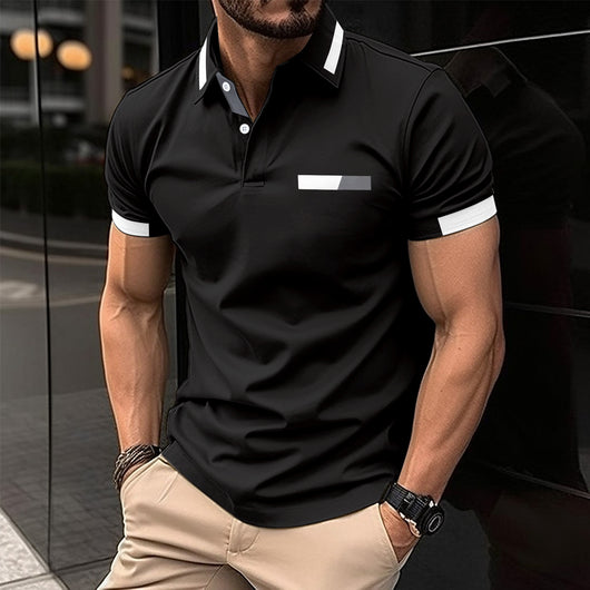 Polo Casual Hombre con Bolsillo Decorativo y Solapa - Camisa Business - Image 14