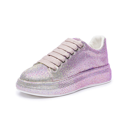 Zapatillas Deportivas Blancas para Mujer con Detalles de Cristal Brillante - Image 8