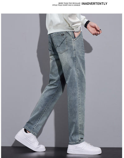 Pantalones Vaqueros Anchos Rectos Estilo Urbano para Hombre - Image 10