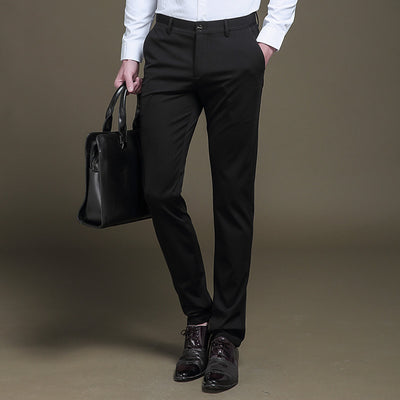 Pantalones de Vestir Slim Fit con Máximo Estiramiento para Hombre
