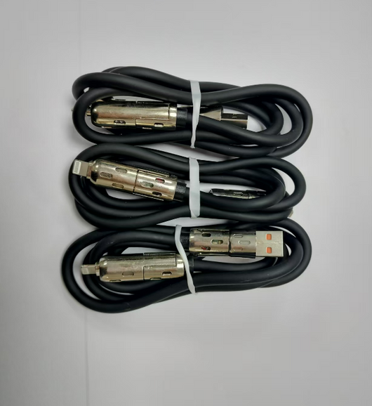 Cable de Carga Rápida 4 en 1 con Columna LED y Silicona Premium - Image 6