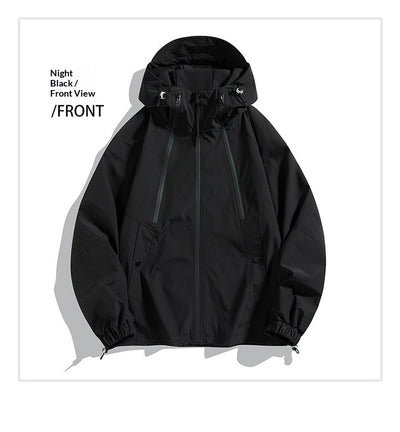 Chaqueta Bomber Impermeable y Cortavientos para Parejas - Diseño Color Block Casual - Image 16