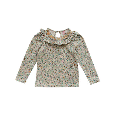 Camiseta de Niña Cuello Loto Estampado Floral 100% Algodón - Image 9