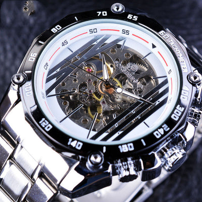 Reloj Mecánico Automático Estilo Europeo Americano con Movimiento Hueco para Hombre - Image 5