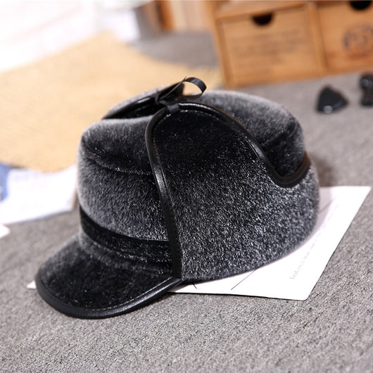 Gorro de Pato Mink para Hombre - Abrigo Otoño Invierno Adulto Mayor - Image 12