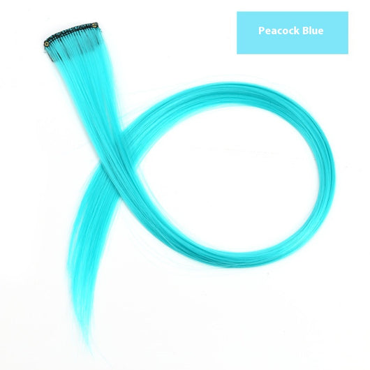 Extensiones de Cabello Teñido con Mechones de Colores Vibrantes - Image 9