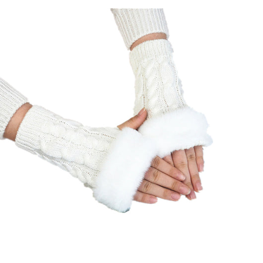 Guantes Tejidos de Moda con Giro de Color Puro - Image 12