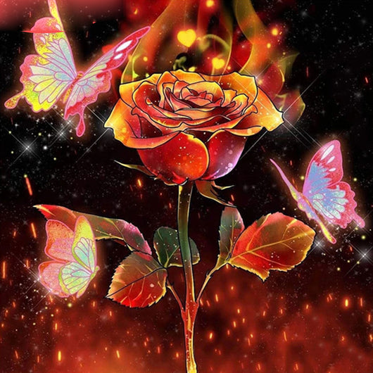 Cuadro Diamante Flores y Mariposas - Pintura de Diamantes Relajante - Image 11