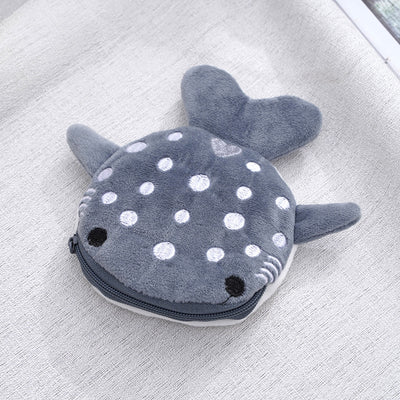 Monedero Infantil Tiburón de Peluche con Dije Adorable - Image 2