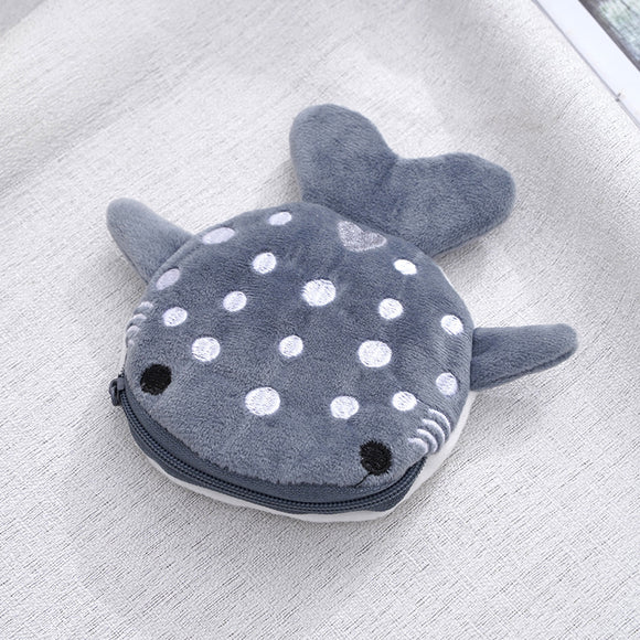 Monedero Infantil Tiburón de Peluche con Dije Adorable