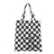Bolso de Mano Pequeño Canvas Blanco y Negro - Diseño Moderno para Mujer