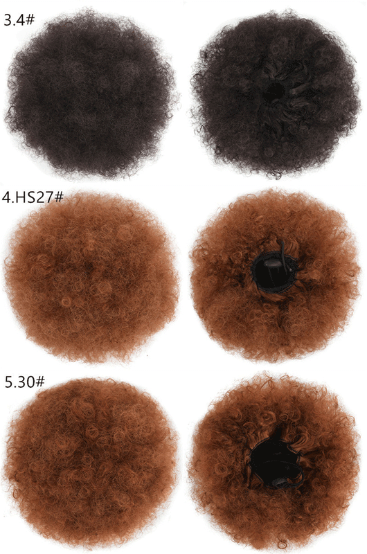 Peluca Rizada Africana Voluminosa - Pack de Cabello Esponjoso - Image 5